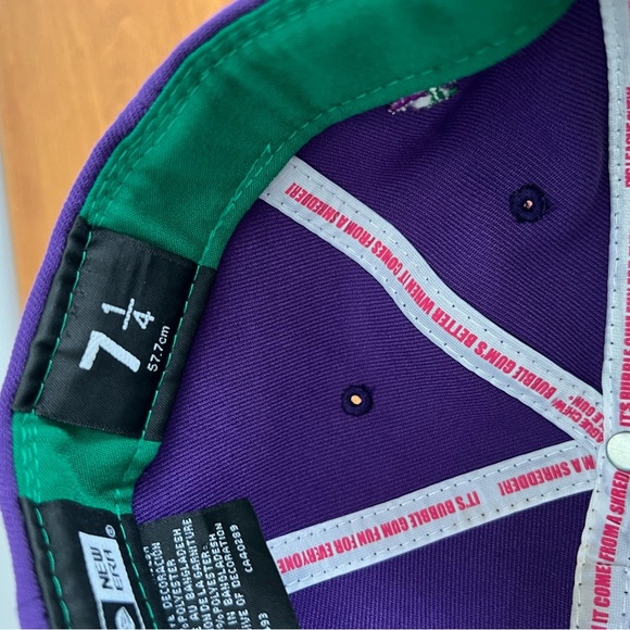 59Fifty Baseball Hat Colorado Rockies Big League Chew Ground Ball Grape 7 1/4 - Picture 12 of 13